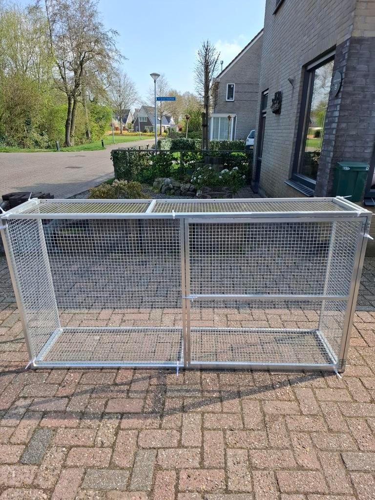 Hangvoliere of voorhang ren, Ophalen, Aluminium, Volière