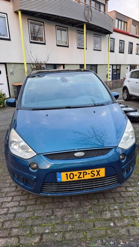 Ford S-Max 2.5 20V Turbo 162KW 2008 Blauw 7pers - lees adv!, Auto's, Ford, Voorwielaandrijving, Stof, 1581 kg, Blauw