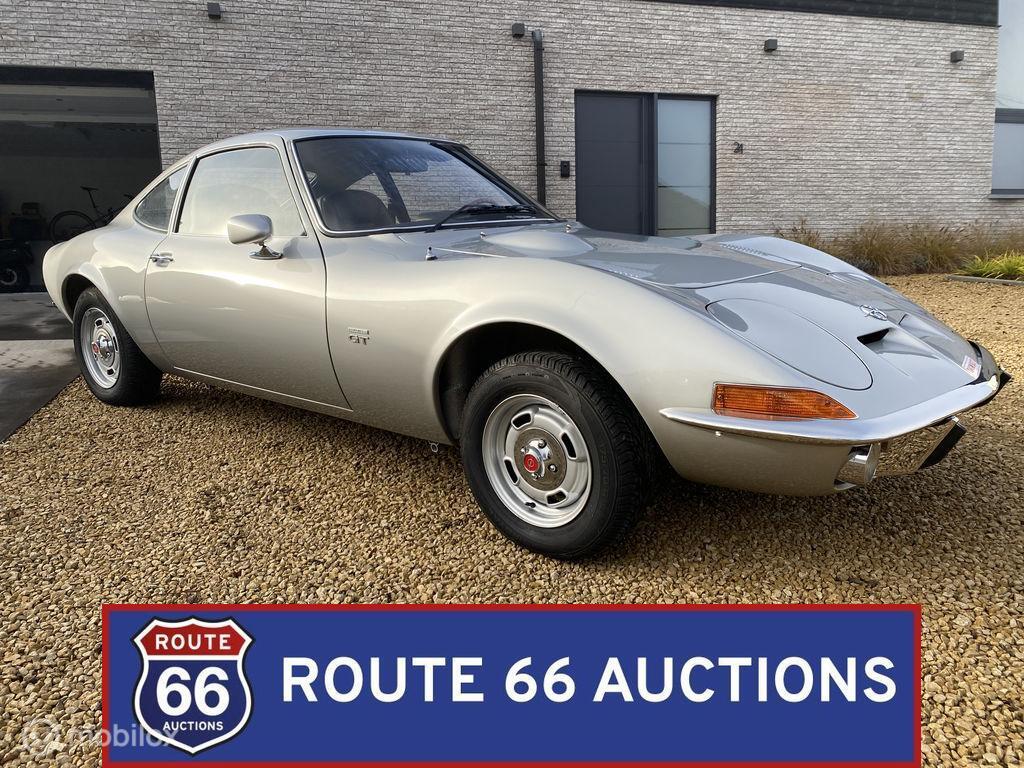 Opel GT 1900 | 1970 | Route 66 Auctions, Auto's, Oldtimers, Bedrijf, Te koop, Opel, Benzine, Overige carrosserieën, Handgeschakeld