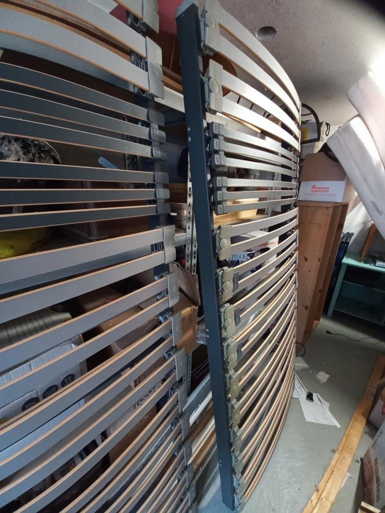 2 bed combinaties met matrassen, Ophalen of Verzenden, Gebruikt, Eenpersoons, 90 cm