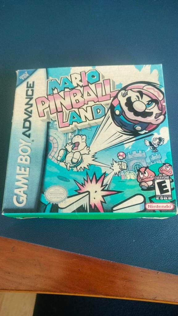 Gameboy advance super mario pinball land doosje + boekje, Spelcomputers en Games, Games | Nintendo Game Boy, 1 speler, Ophalen of Verzenden