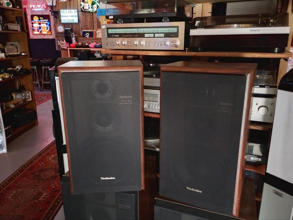 Technics sb c450 speakers, Ophalen, Zo goed als nieuw, Front, Rear of Stereo speakers, Overige merken