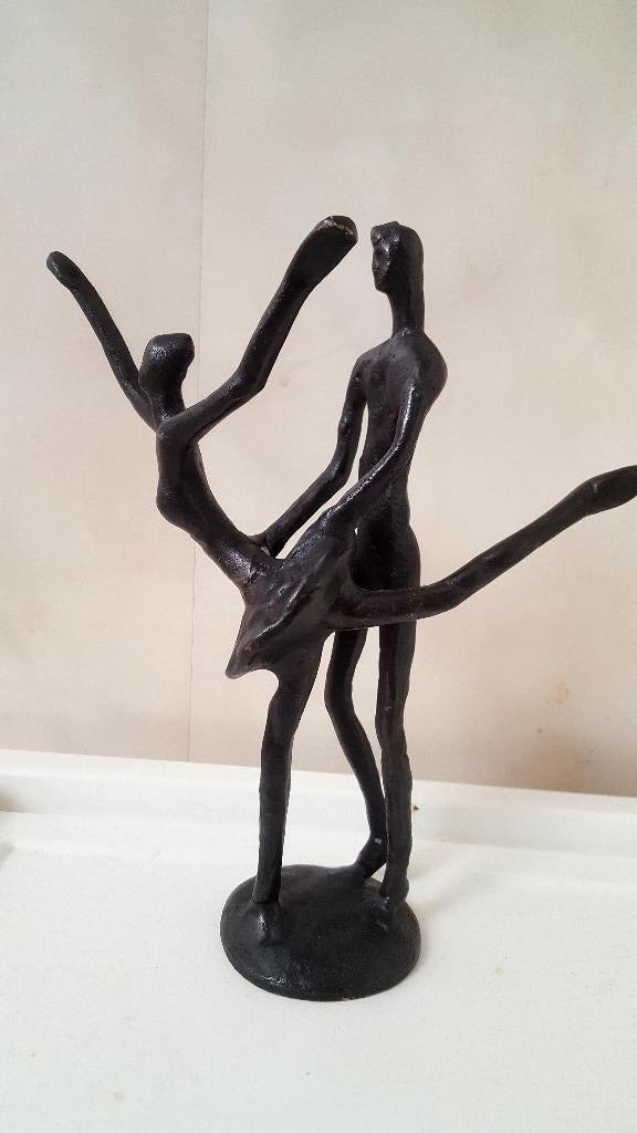 Brons ballet stelletje, Antiek en Kunst, Groep mensen, Ophalen of Verzenden, Brons, 20 - 50 cm