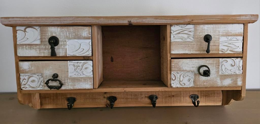 Brocante Kapstok, Ophalen, Hout, Wandkapstok, Minder dan 100 cm