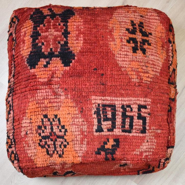 Nieuw Marrokaans handgemaakte hondenkussen, vloerkussen poef, Dieren en Toebehoren, Hondenmanden, Nieuw, Stof, Ophalen of Verzenden