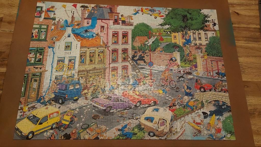 Jan van Haasteren - vrijdag de 13e (1000 stuks), Ophalen, 500 t/m 1500 stukjes, Zo goed als nieuw, Legpuzzel