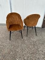 2 stuks stoelen mx sofa Pasco velvet oker showroom stoelen, Huis en Inrichting, Ophalen, Twee, Overige kleuren, Nieuw
