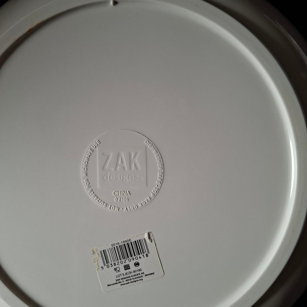 Zak! Designs Melamine Schaal - Ideaal voor Salade of Fruit, Ophalen of Verzenden, Gebruikt