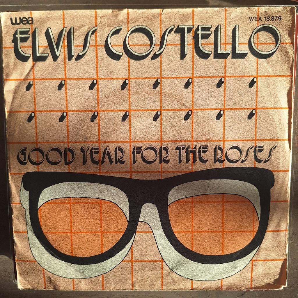Elvis Costello Good year for the roses, Gebruikt, 7 inch, Single, Ophalen of Verzenden