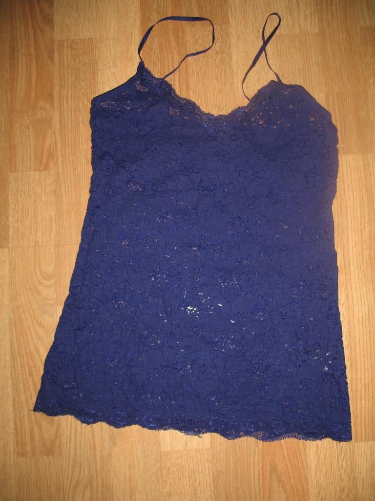 Didi Top Kobalt Blauw Kant Stretch Maat M, Maat 38/40 (M), Blauw, Nieuw, Didi