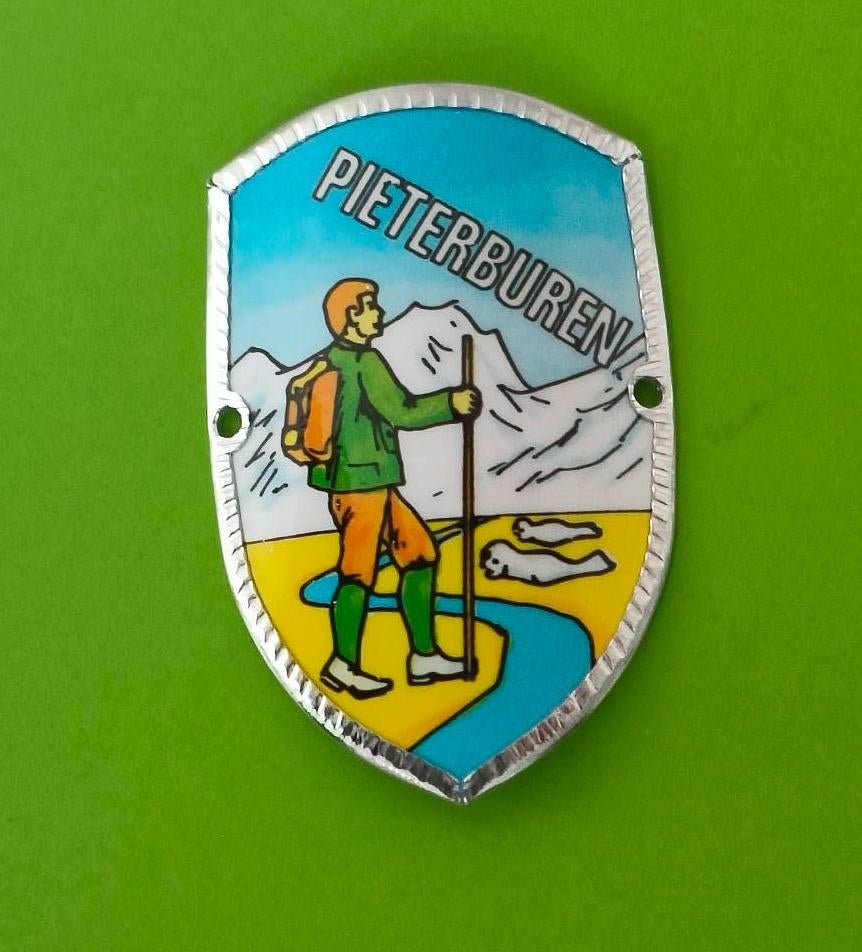 Wandelstok schildje Pieterburen, Ophalen of Verzenden, Nieuw