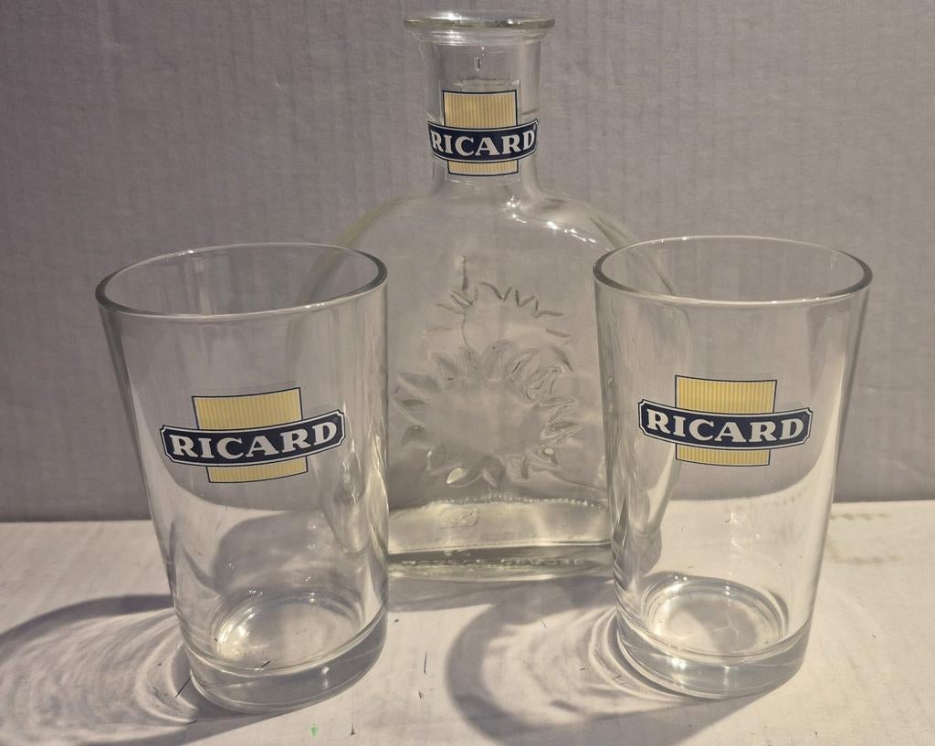 Ricard setje (AC), Verzamelen, Glas en Borrelglaasjes, Ophalen of Verzenden