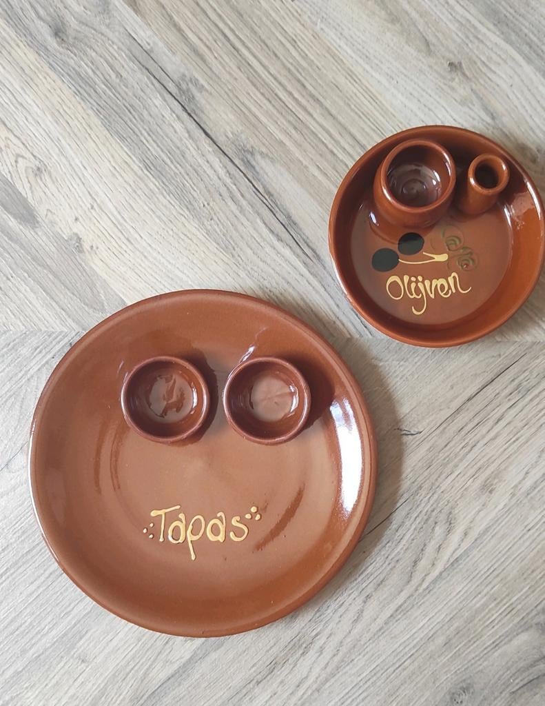 Nieuwe authentieke tapas- en olijvenschaal set, Nieuw, Ophalen of Verzenden, Schaal of Schalen, Overige stijlen