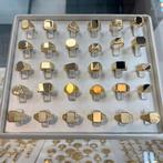 14k gouden zegelringen prachtige heren ringen, Ophalen of Verzenden, Zo goed als nieuw, Goud, Dame
