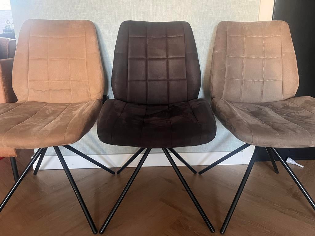 6 Nette Eetkamerstoelen – Comfortabel & Stevig, Ophalen, Zo goed als nieuw, Vijf, Zes of meer stoelen