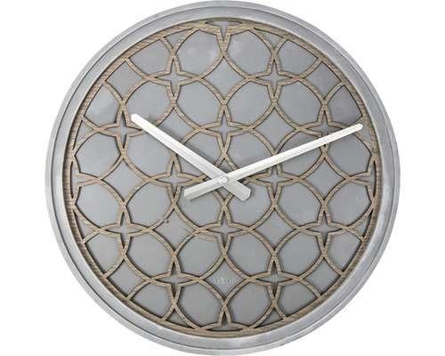 NeXtime Wall Clock 39,5 cm grijs, Huis en Inrichting, Woonaccessoires | Klokken, Nieuw, Wandklok, Analoog, Verzenden