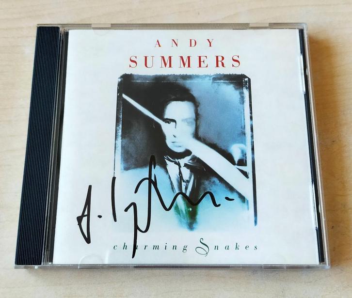 Andy Summers - Charming Snakes CD 1990 Gesigneerd, Cd's en Dvd's, Cd's | Rock, Gebruikt, Poprock, Ophalen of Verzenden