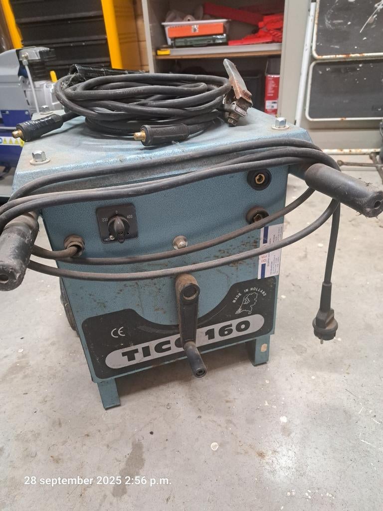 Tico 160 lasmachine, Ophalen, Minder dan 150 ampère, Elektroden