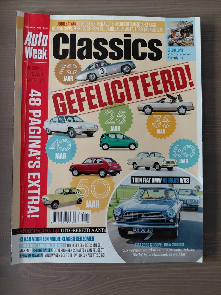 AutoWeek Classics Tijdschrift - 2022 nummer 6, Gelezen, Algemeen, Diverse auteurs, Ophalen of Verzenden