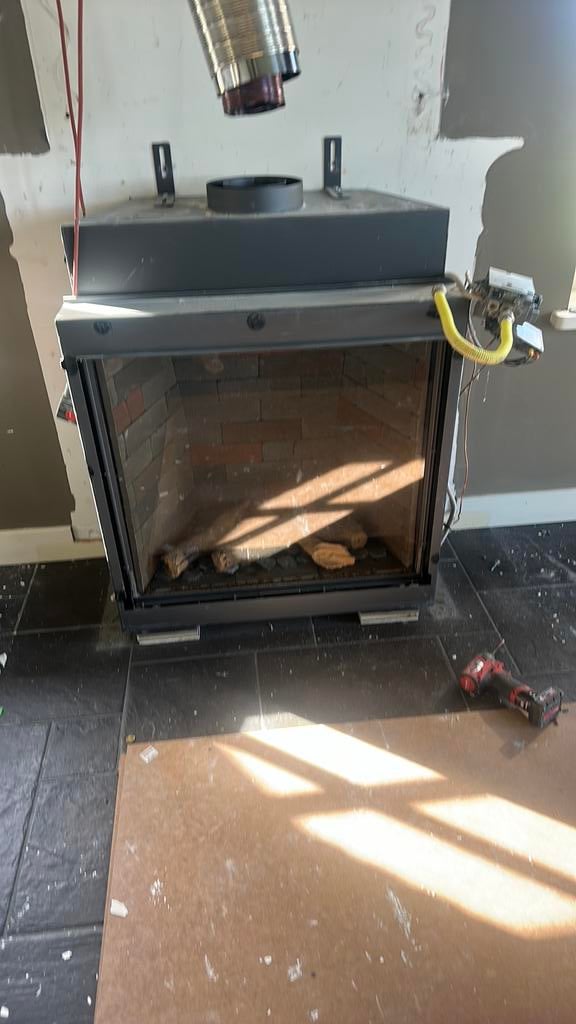 Gashaard met schouw, Ophalen, Zo goed als nieuw, Inbouwhaard, Gashaard