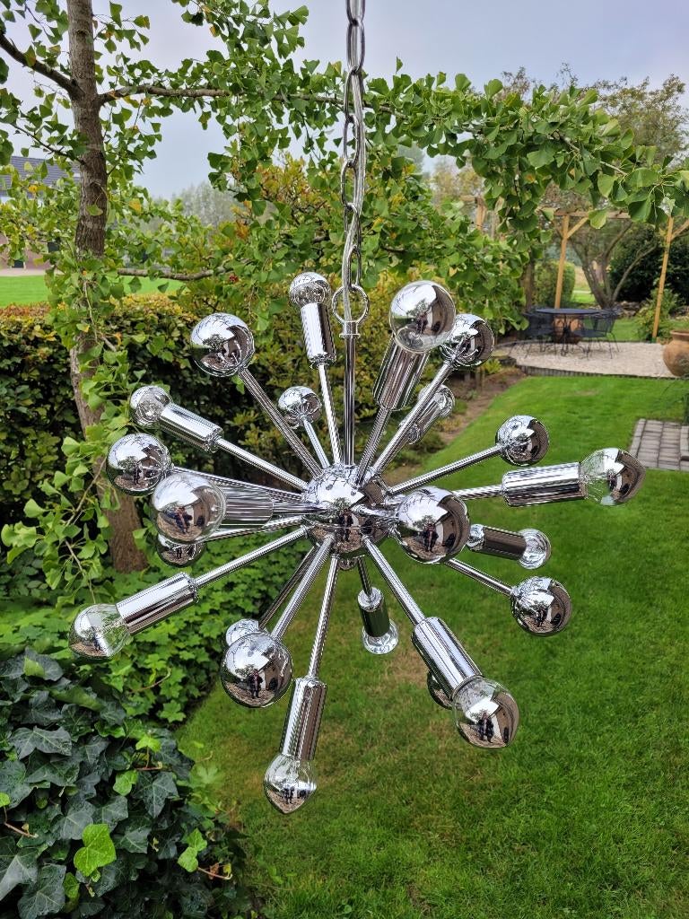 sputnik hanglamp spoetnik lamp retro fifties sixties design, Ophalen, Zo goed als nieuw, Amerikaanse retro fifties sixties vintage design