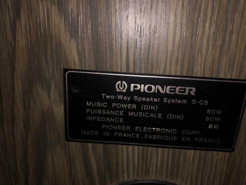 Pioneer S-C5 luidsprekers, Overige merken, Gebruikt, Ophalen of Verzenden, 60 tot 120 watt