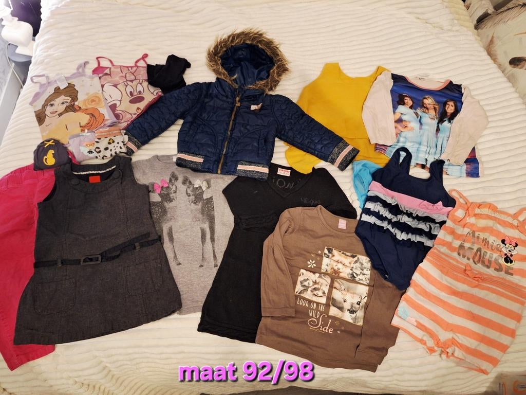 Pakket meisjes kleding maat 92/98 div merken, Ophalen of Verzenden, Zo goed als nieuw, Meisje, Jas