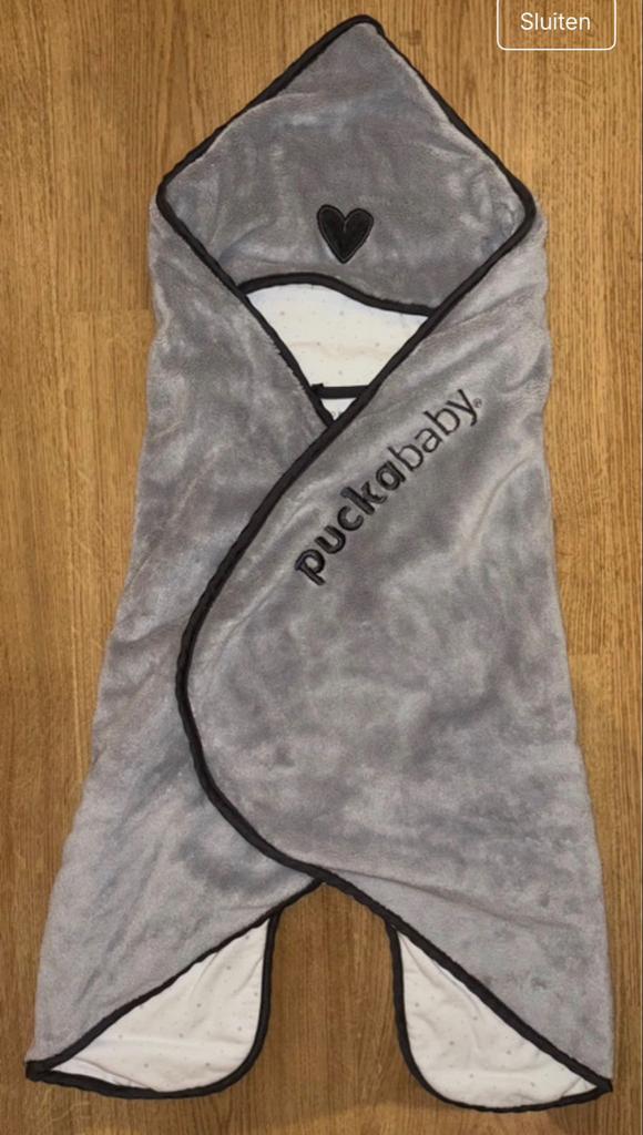 Puckababy Gogo Newborn Wikkeldeken (0-7 maanden) grijs-wit, Kinderen en Baby's, Dekens, Slaapzakjes en Inbakerproducten, Ophalen of Verzenden