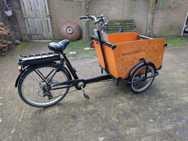 Babboe big bakfiets opknapper (met ondersteuning), Fietsen en Brommers, Fietsen | Bakfietsen, Gebruikt, 4 kinderen of meer, Elektrisch