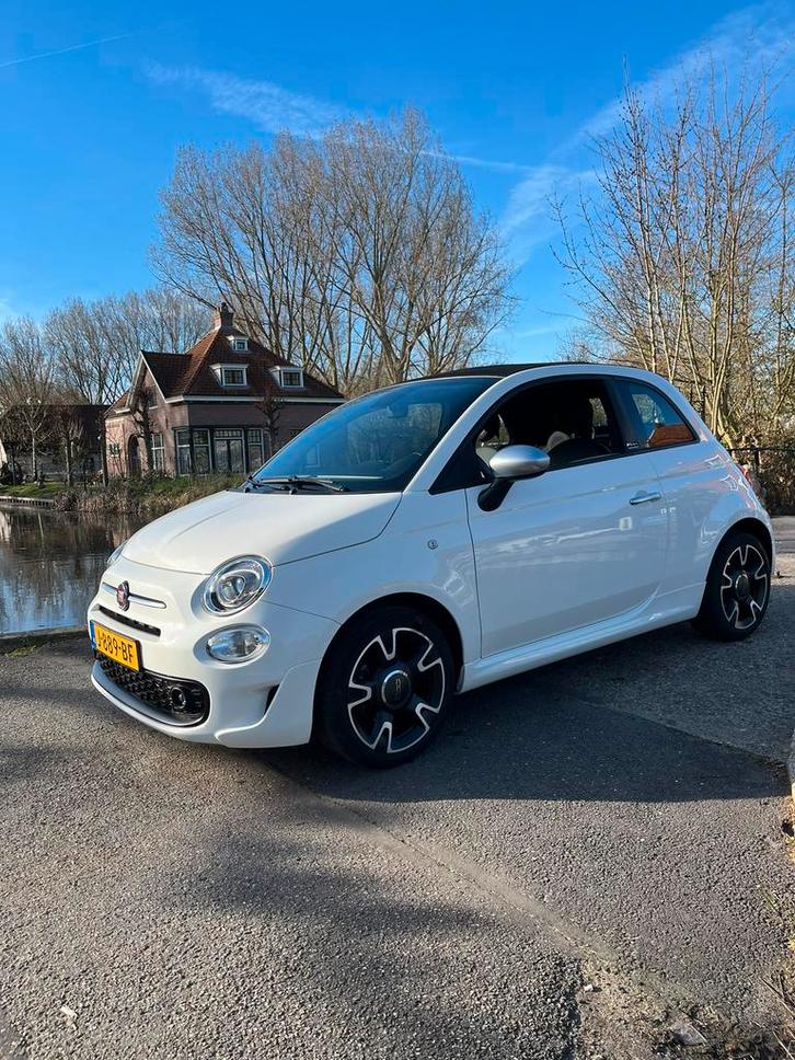 Fiat 500C rockstar hybrid 1eigenaar, Auto's, Fiat, Particulier, Benzine, A, Hatchback, Handgeschakeld, Origineel Nederlands, Wit