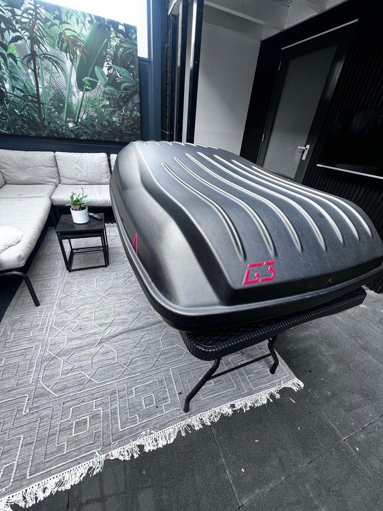 Dakkoffer G3 Reef 580 mat zwart  mettalic., Auto diversen, Dakkoffers, Ophalen of Verzenden, Zo goed als nieuw