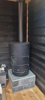 Robuuste Houtkachel - Perfect voor Tuinhuis of Werkplaats, Huis en Inrichting, Kachels, Ophalen, Gebruikt, Houtkachel, Vrijstaand