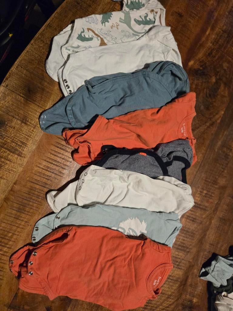 Rompertjes lange mouw 50/56, Nacht- of Onderkleding, Gebruikt, Jongetje of Meisje, Ophalen of Verzenden