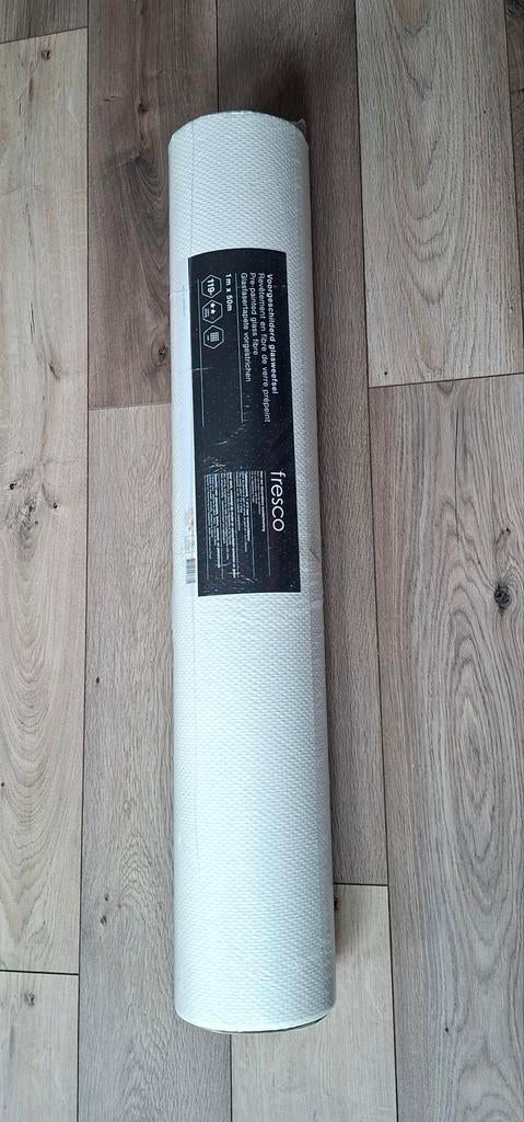 FRESCO 2 Rollen Glasweefsel behang 🙂, Huis en Inrichting, Stoffering | Behang, Ophalen, 75 m² of meer, Wit