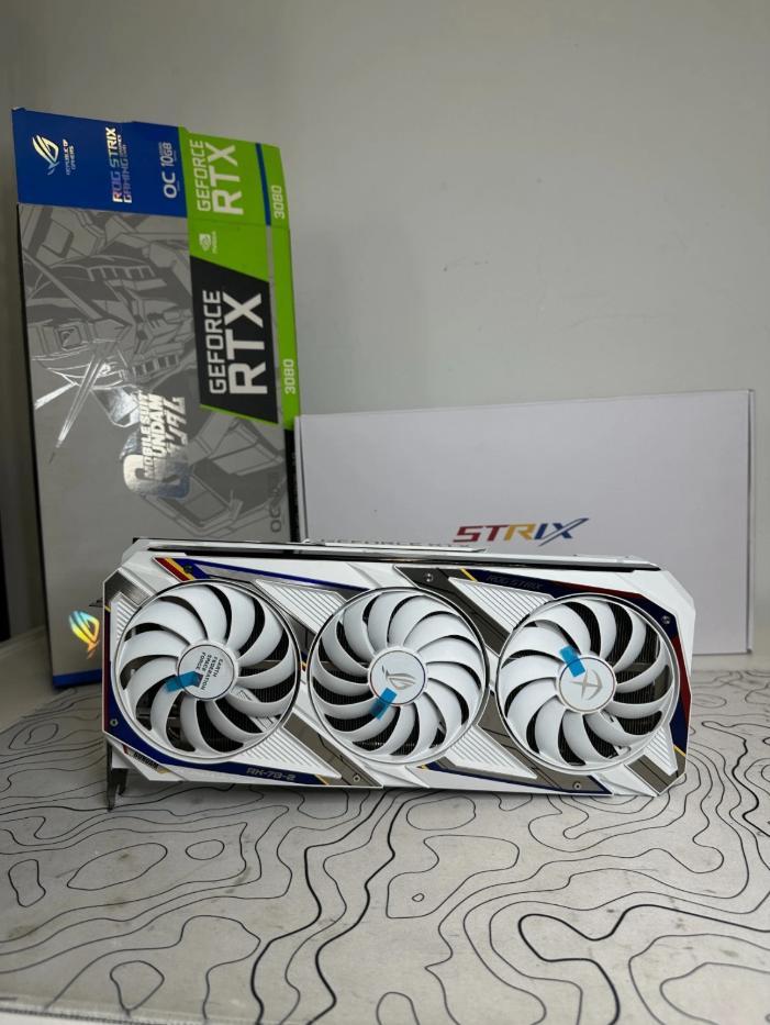 ASUS ROG Strix GeForce RTX 3080 OC Gundam 10GB GDDR6X, Computers en Software, Videokaarten, Gebruikt, Nvidia, PCI-Express 4.0