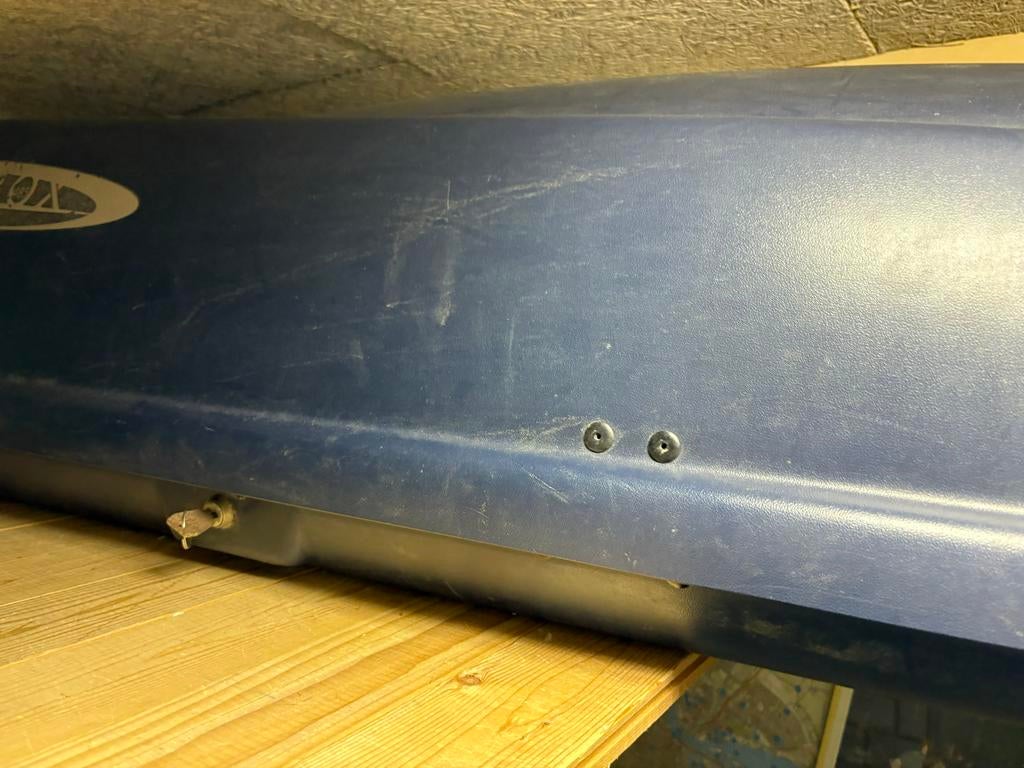 Probox Skibox - 220x65 cm - Donkerblauw - Afsluitbaar, Ophalen of Verzenden, Gebruikt