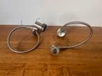 Moderne RVS flexibele wandlamp bedlamp, Ophalen of Verzenden, Zo goed als nieuw, Metaal of Aluminium