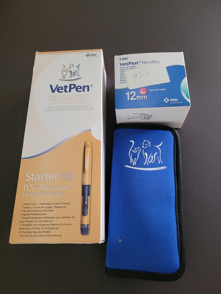 Complete Vetpen startkit, incl opberg/reisetuis en naaldjes, Ophalen of Verzenden, Kat