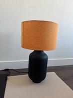 Loods 5 Mooie zwarte lamp met stoffen kap, Ophalen, Zo goed als nieuw, Stof, Minder dan 100 cm