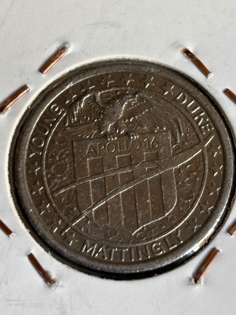 Munt Apollo 16, Ophalen of Verzenden, Overige materialen, Buitenland