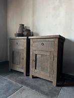 Nachtkastjes Set van 2 Driftwood., Minder dan 45 cm, Nieuw, Hout, 55 tot 70 cm
