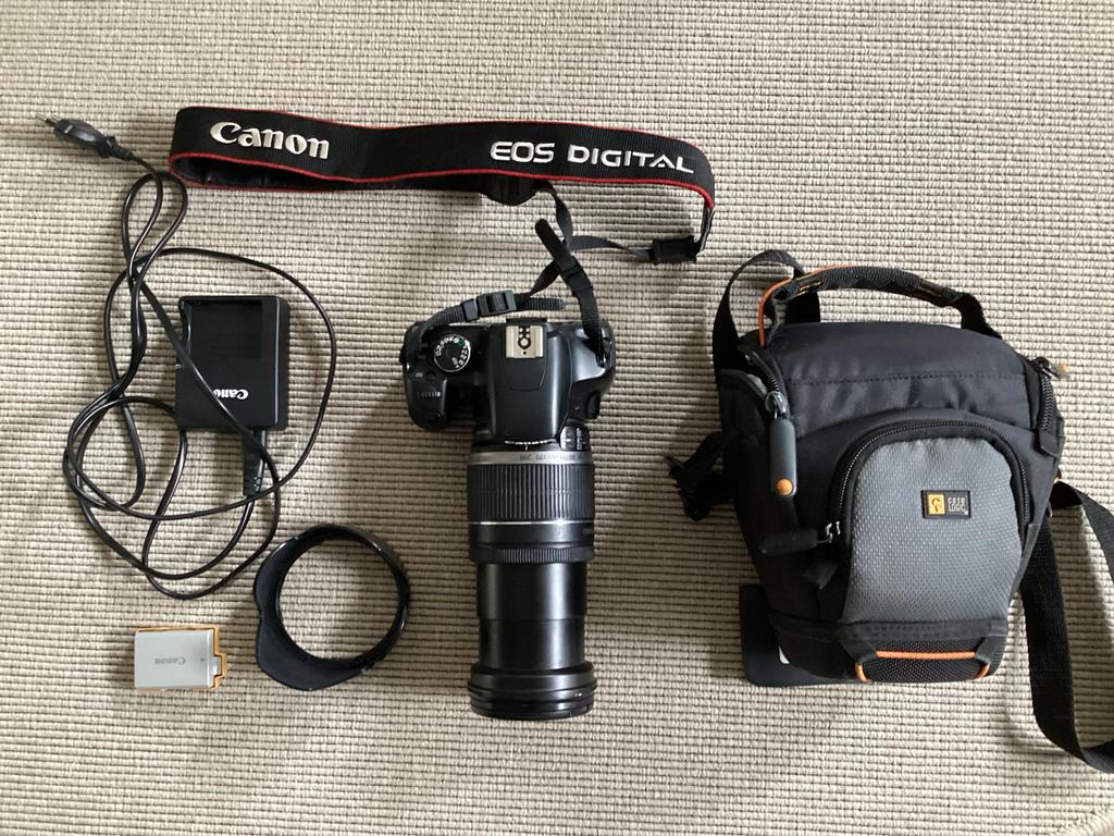 Canon EOS 450D met Canon 18-200mm zoomlens, Ophalen, Gebruikt, Spiegelreflex, Canon