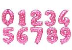 27x cijfers 16" * folie ballonnen, Hobby en Vrije tijd, Feestartikelen, Ophalen of Verzenden, Nieuw, Versiering, Verjaardag