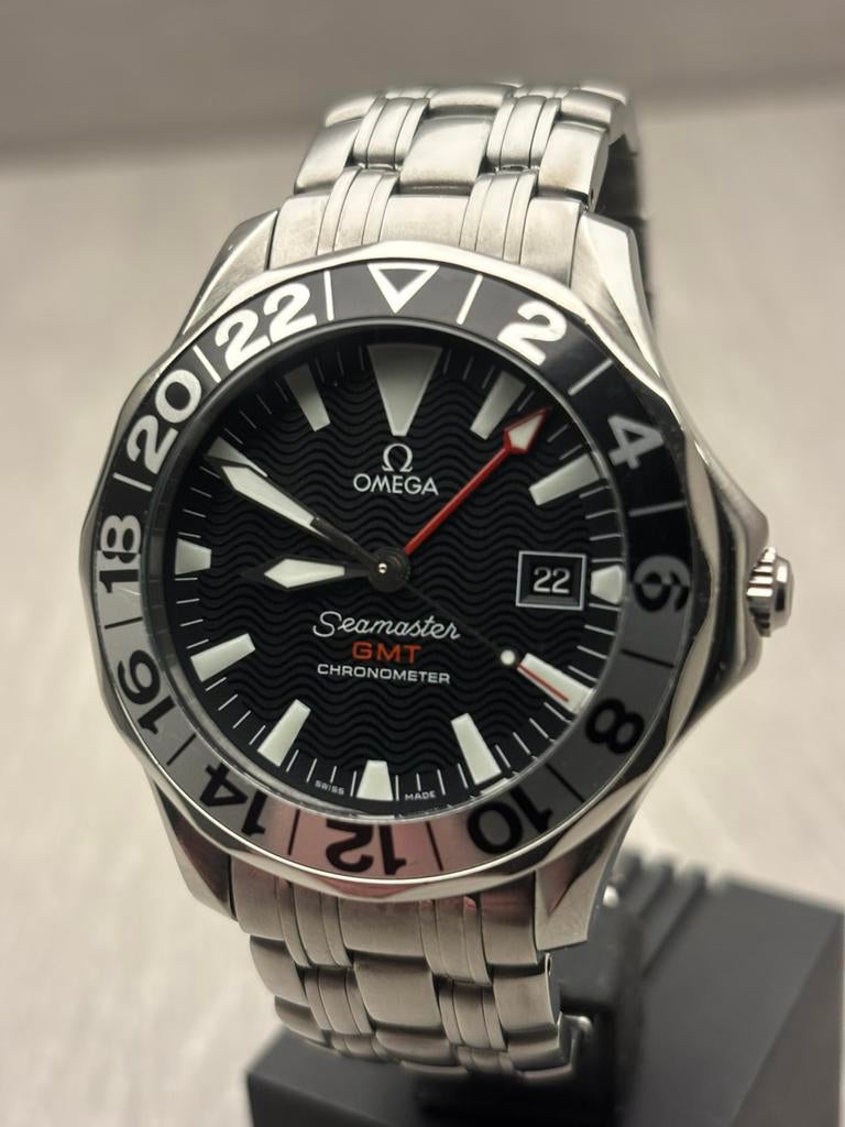 Omega Seamaster GMT 50th Anniversary, Staal, Gebruikt, Staal, Polshorloge