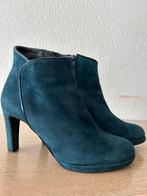 Manfield suède enkellaarsjes zeegroen/blauw maat 38, Blauw, Lage of Enkellaarzen, Ophalen of Verzenden, Gedragen