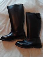 Duitse repro Offizier Laarzen WW2 - Maat 46 - Echt Leer, Ophalen of Verzenden, Nieuw, Zwart, Boots