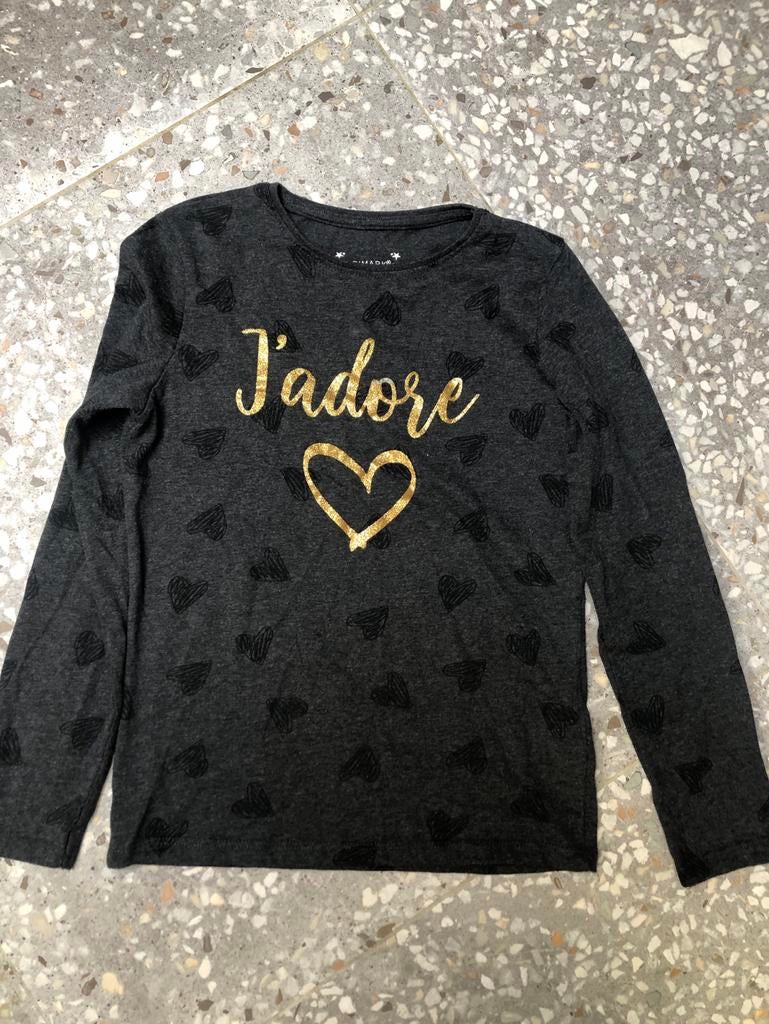 Grijze longsleeve meisje maat 140 Primark, Kinderen en Baby's, Kinderkleding | Maat 140, Ophalen of Verzenden, Gebruikt, Meisje
