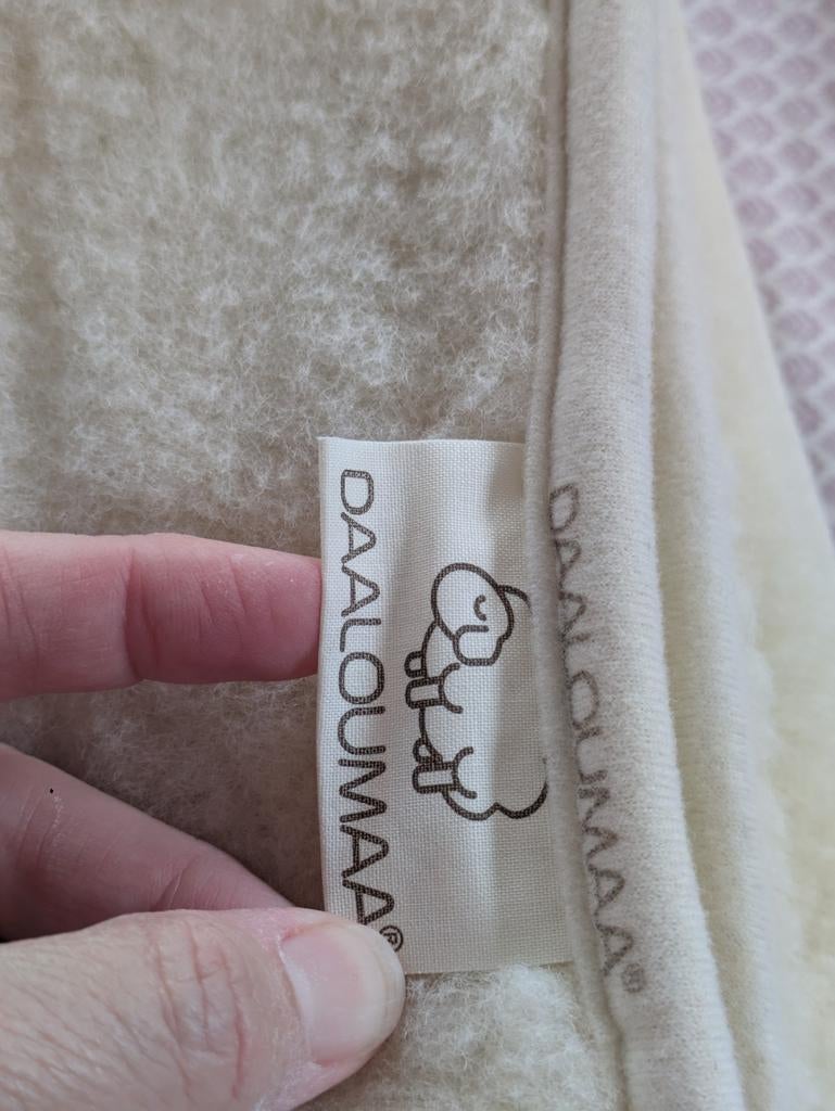 Wollen dekbed zgan ,Daalouma, 240x200, Ophalen, Wit, Tweepersoons, Deken of Dekbed