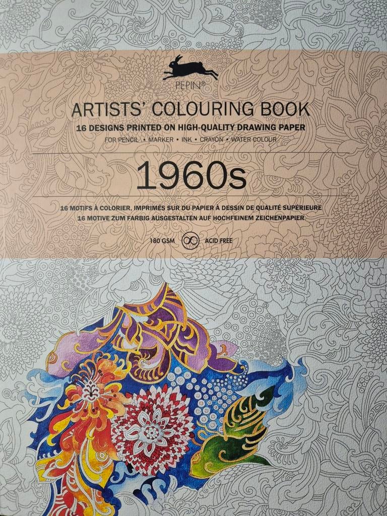 Pepin Press 1960s Flower Power Kleurboek, Hobby en Vrije tijd, Ophalen of Verzenden, Nieuw, Overige typen