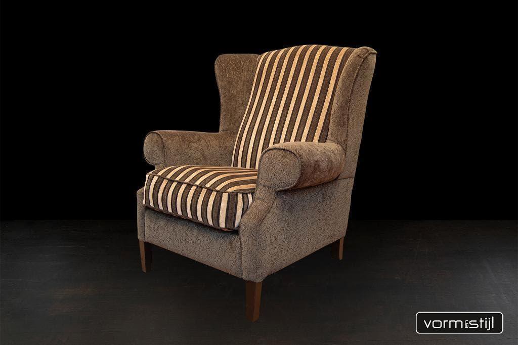 Bohemian oorfauteuil/wingchair, Ophalen, 75 tot 100 cm, Zo goed als nieuw, 75 tot 100 cm